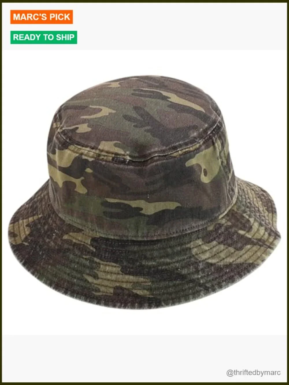 Garment Washed Cotton Bucket Hat - Packable & Breathable